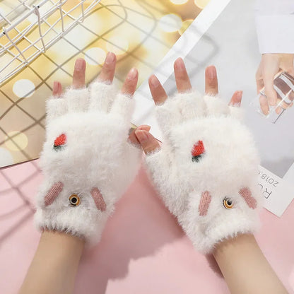 Velvet Paws Fur Cat Gloves