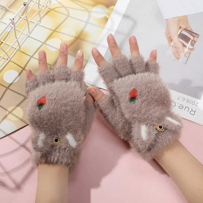 Velvet Paws Fur Cat Gloves