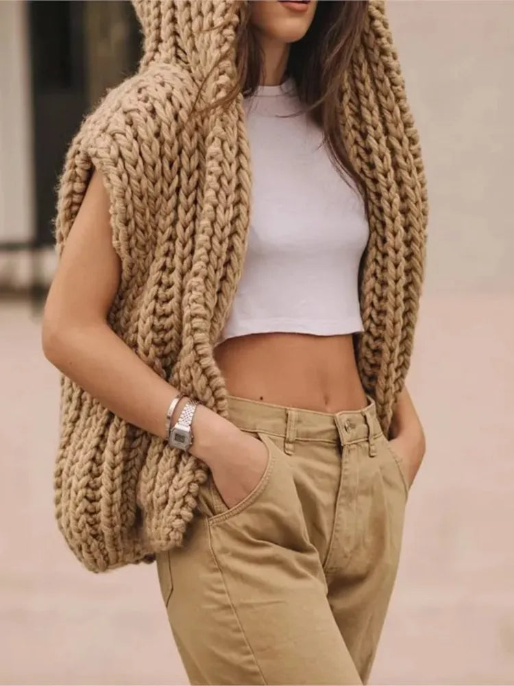 Office Opulence Knit Cardi-Vest