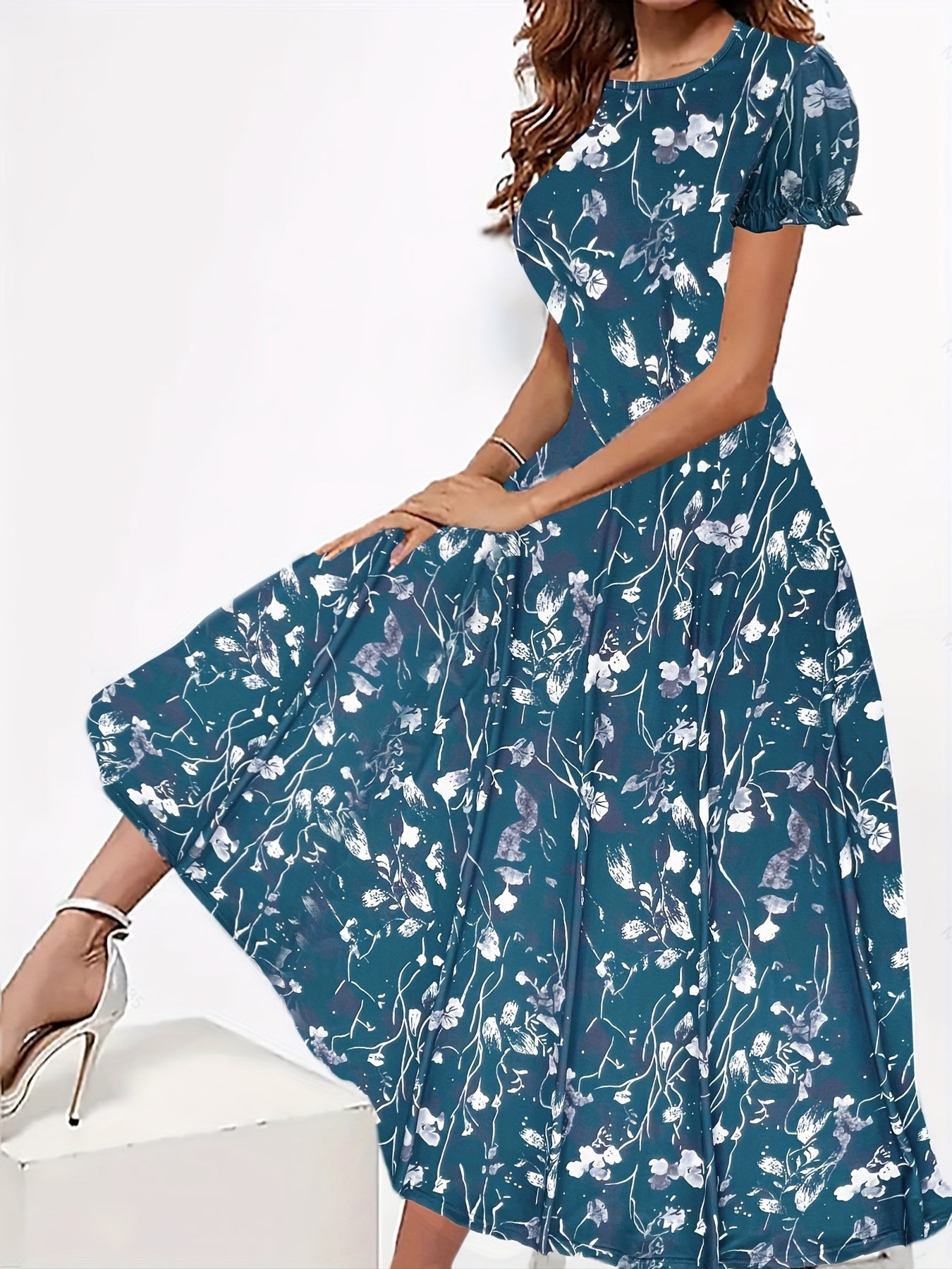 Blossoming To Impress Floral Print Dress