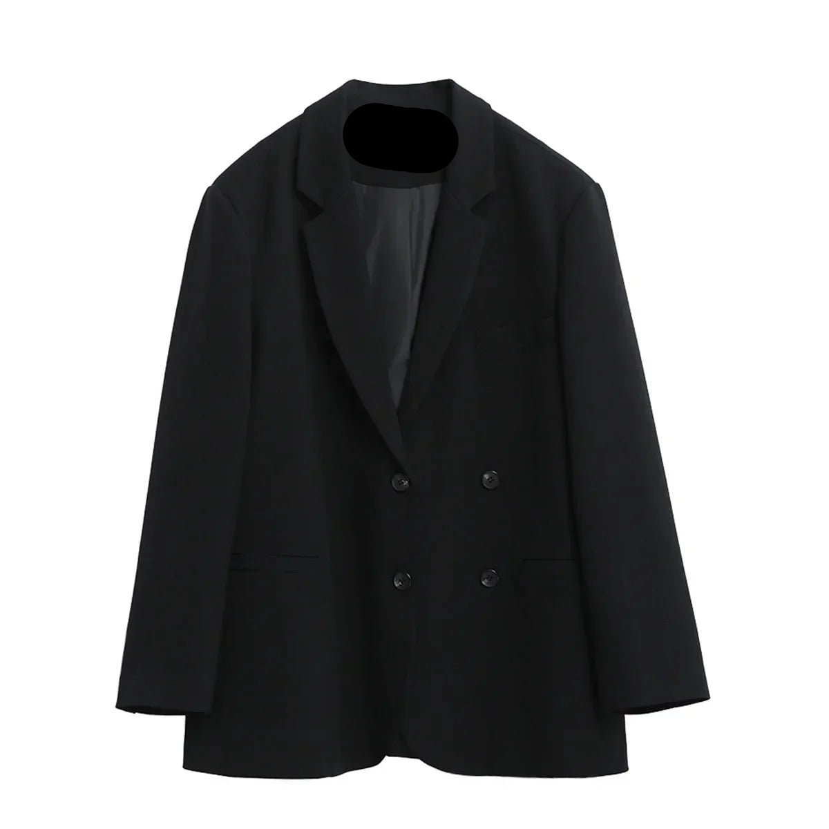 Chic Double-Breasted Blazer for Women’s Office Wear