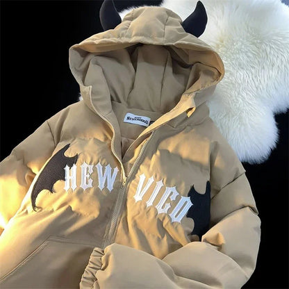 Devil Wings Gothic Zipper Hoodies