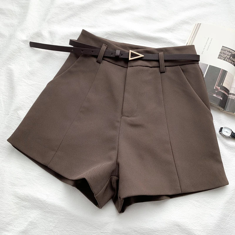 Belted Bliss Vintage Shorts