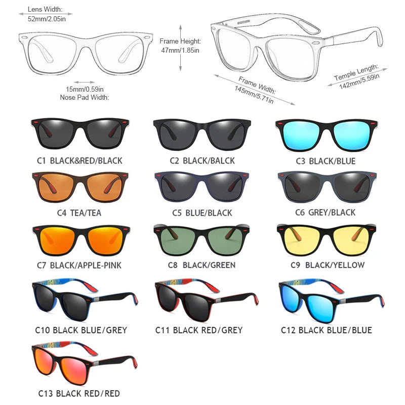 Hot Sale UV400 Protective Square Sunnies for Travel