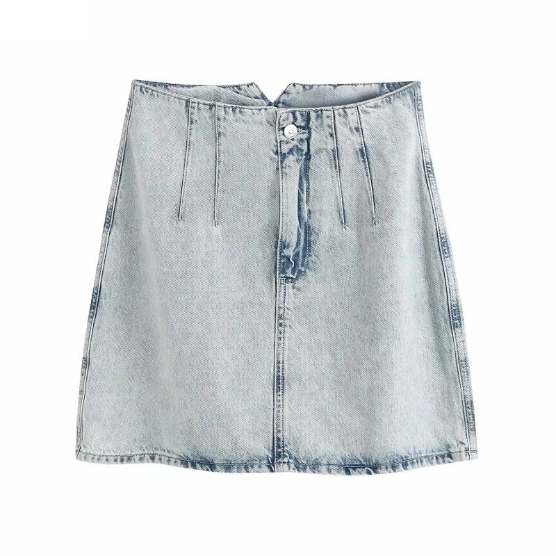 Chic Denim Dash Mini Skirt