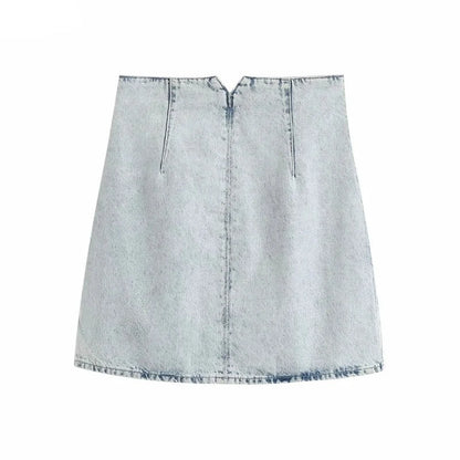 Chic Denim Dash Mini Skirt