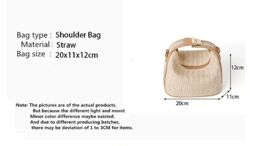 Fashionable Straw Beach Tote