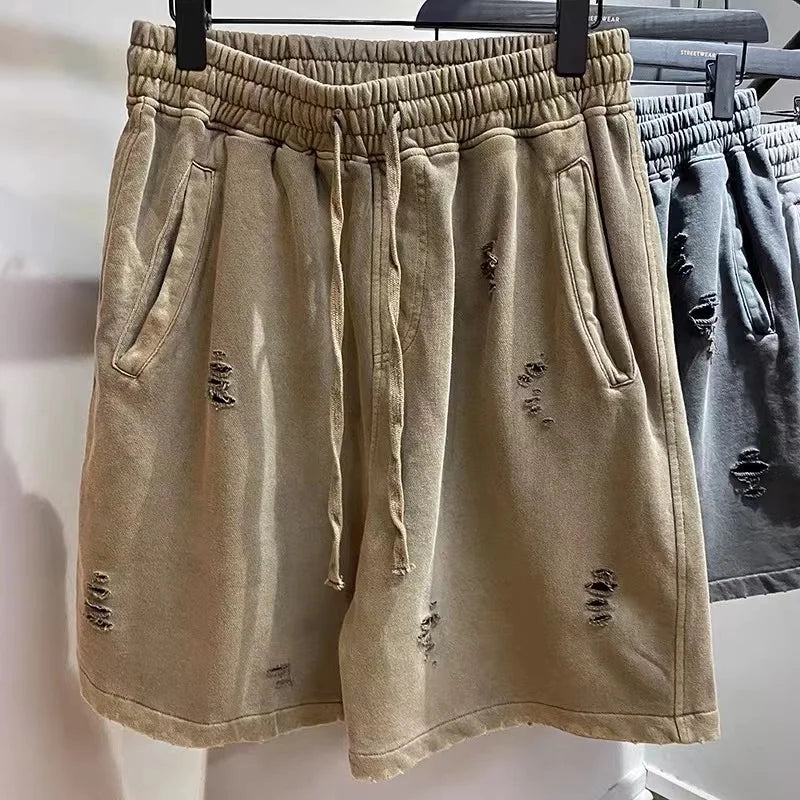 Worn-Out Baggy Shorts