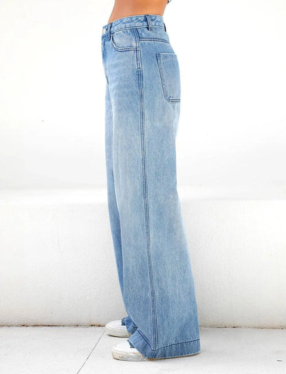 Relaxed Fit High Waist Jeans