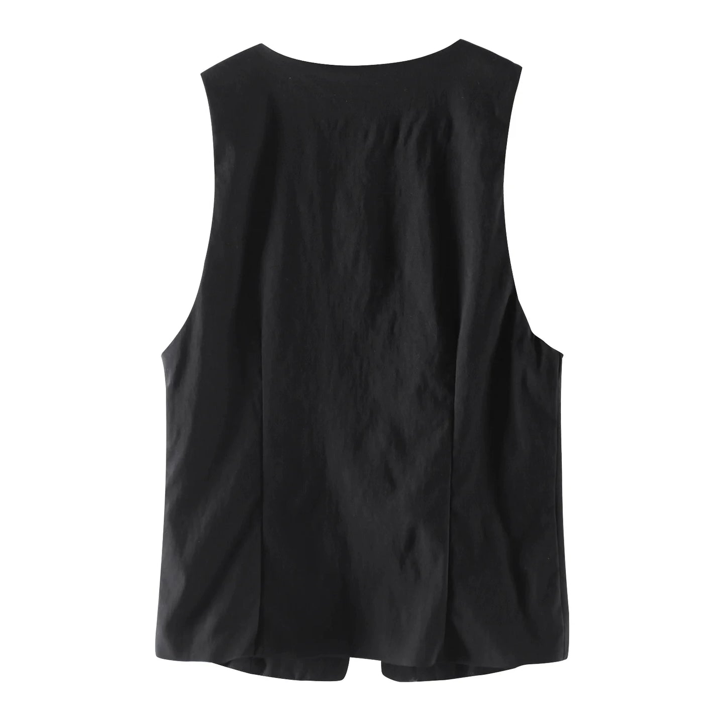 Y2K Chic Lace-Up V-Neck Vest