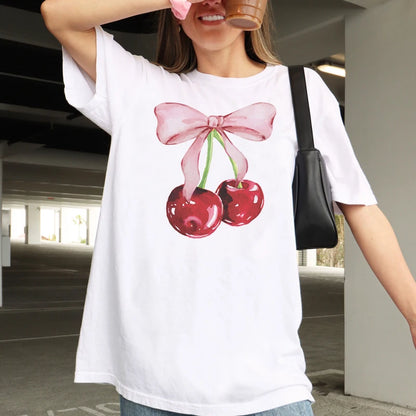 Cherry Bow Coquette T-Shirt