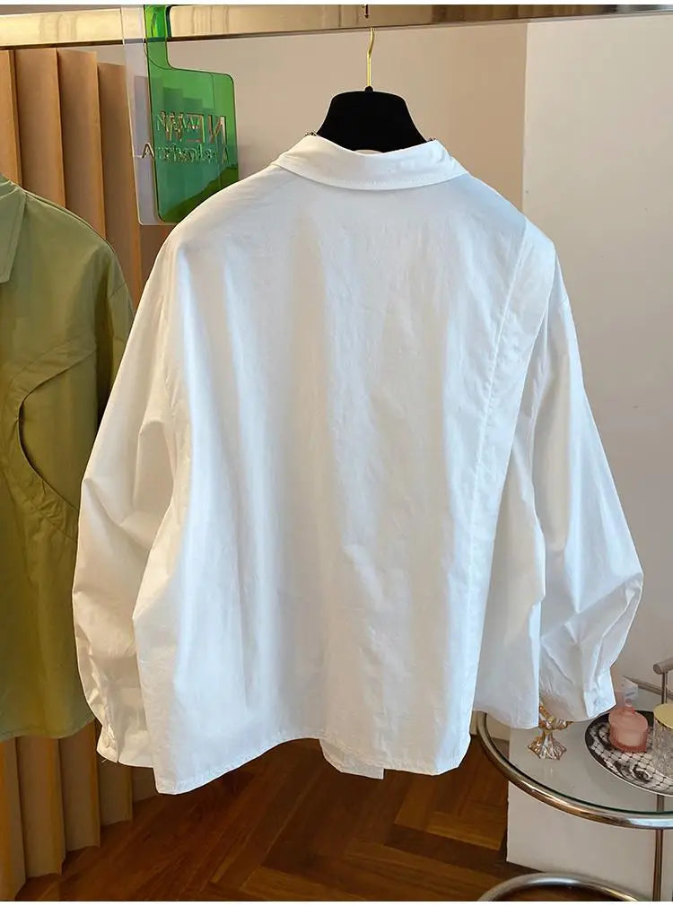 Elegant Asymmetric Casual Blouse