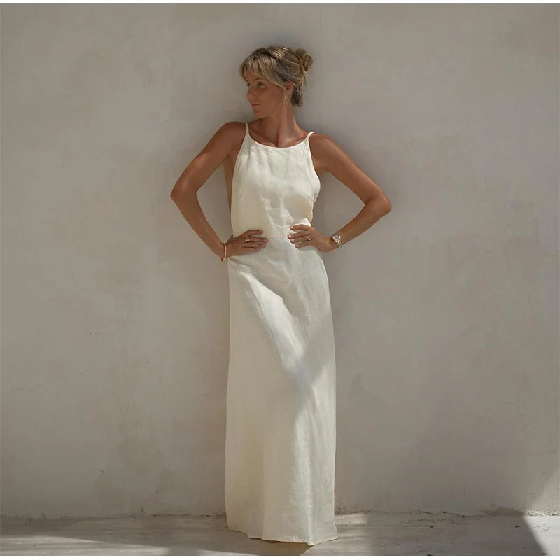 Goddess Grace Backless Dress