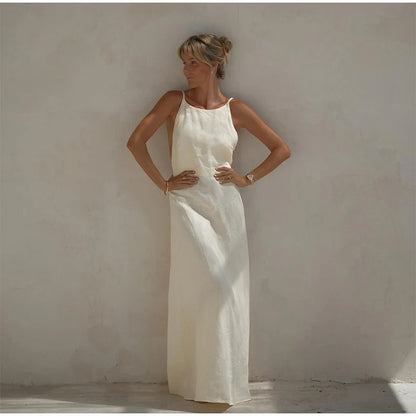 Goddess Grace Backless Dress