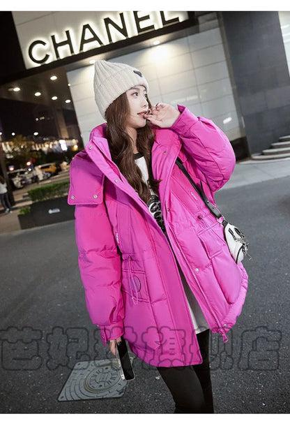 Korean Chic Women's Outwear Puffer Jacket