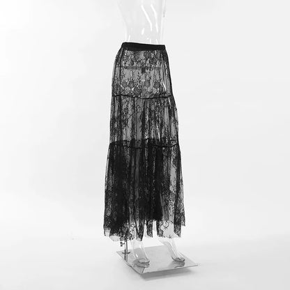 Lace Whisper Maxi Skirt