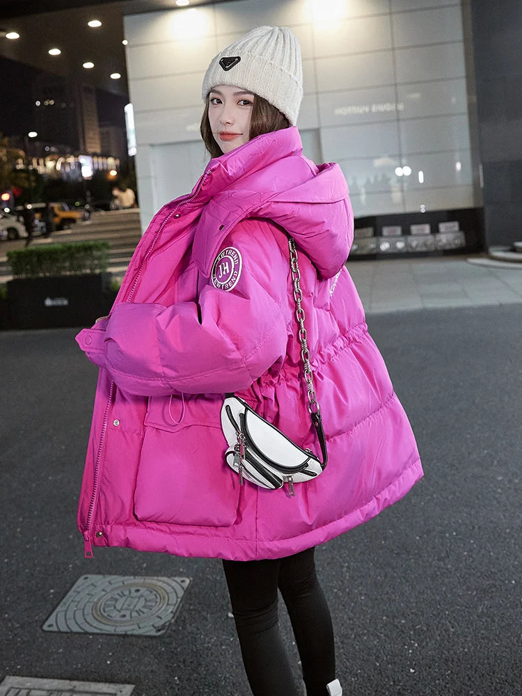 Korean Chic Women's Outwear Puffer Jacket