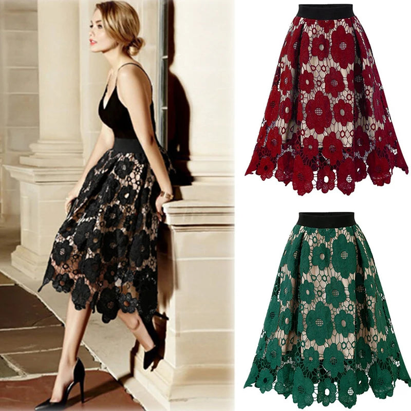 Elegant Summer Boho Lace Skirts