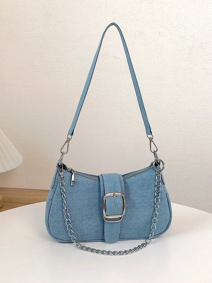 Trendy Mini Denim Crossbody Bag