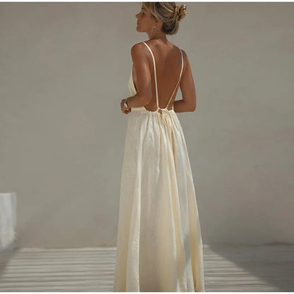 Goddess Grace Backless Dress