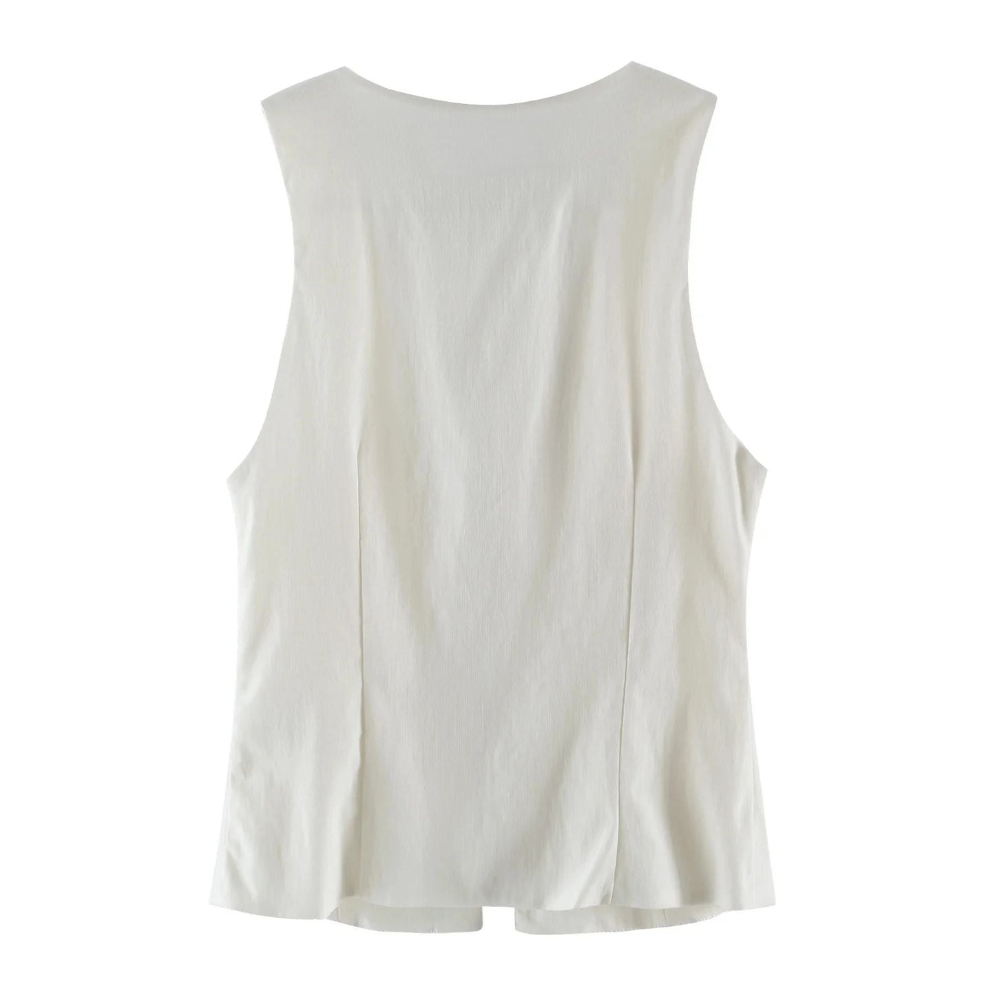 Y2K Chic Lace-Up V-Neck Vest