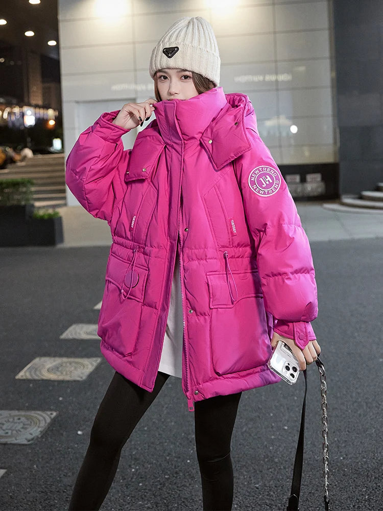 Korean Chic Women's Outwear Puffer Jacket