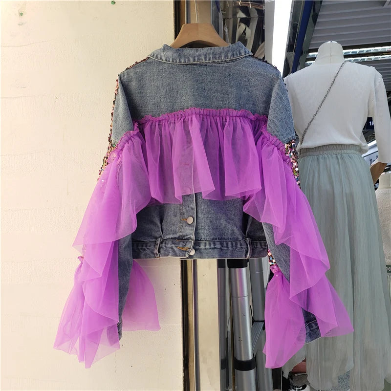 Twilight Glimmer Denim Coat