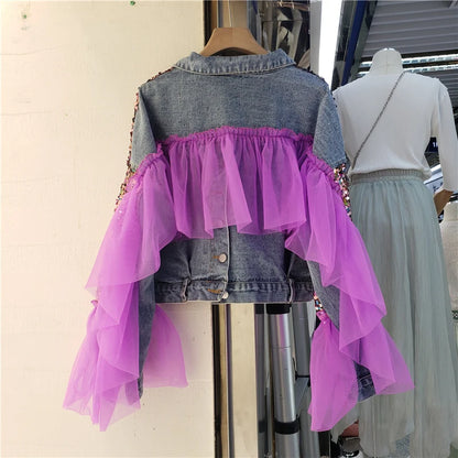 Twilight Glimmer Denim Coat