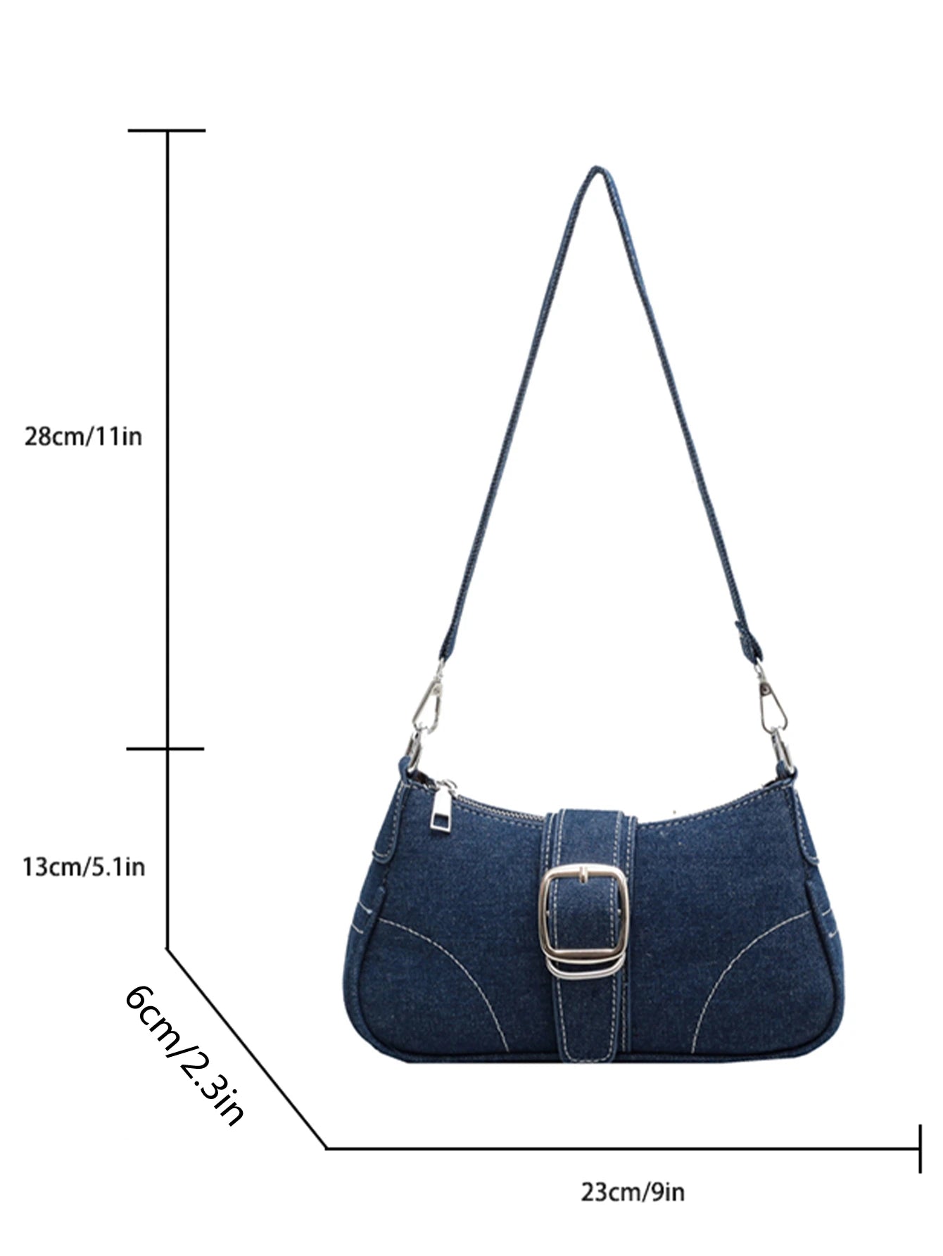 Trendy Mini Denim Crossbody Bag