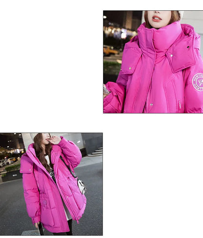 Korean Chic Women's Outwear Puffer Jacket