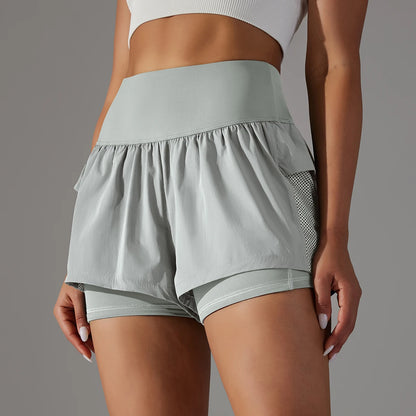 Women's Fitness Jogging Shorts with Pockets