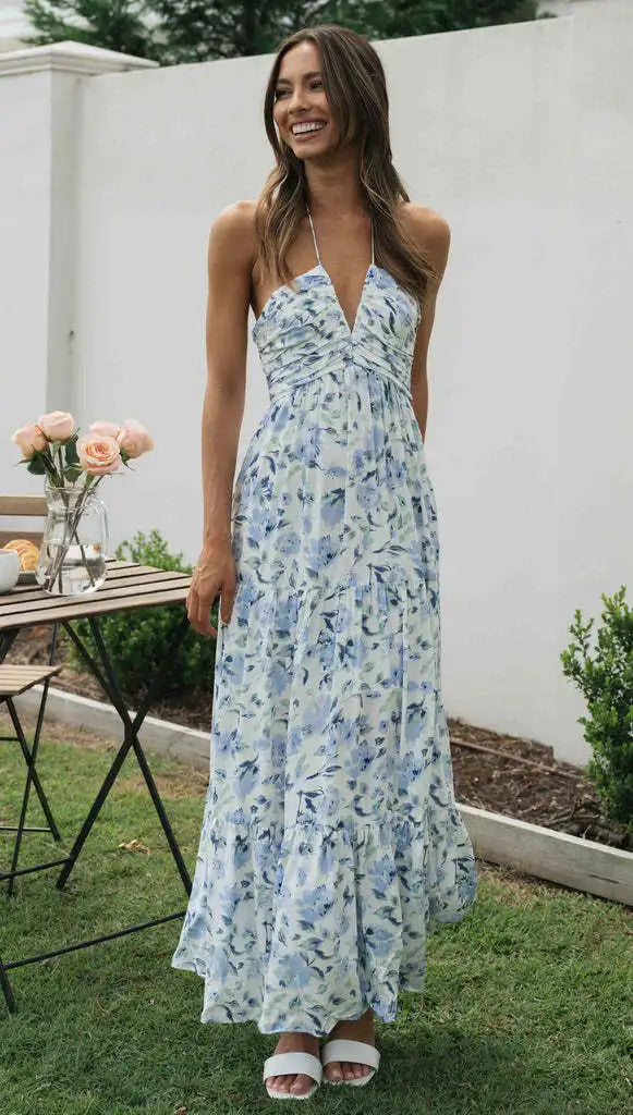 Beachside Boho Chiffon Dress