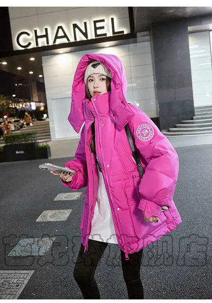 Korean Chic Women's Outwear Puffer Jacket