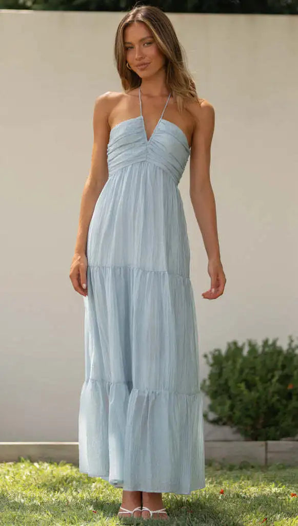 Beachside Boho Chiffon Dress