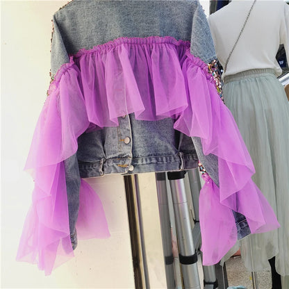 Twilight Glimmer Denim Coat