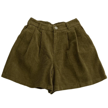 Casual Corduroy Cargo Shorts