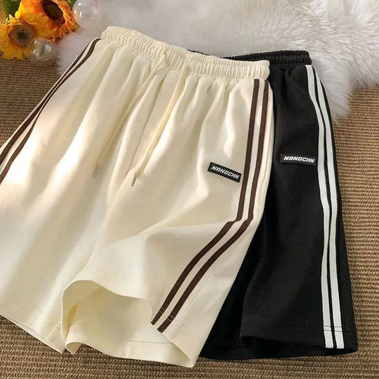 Summer Korean Casual Elastic Waist Shorts