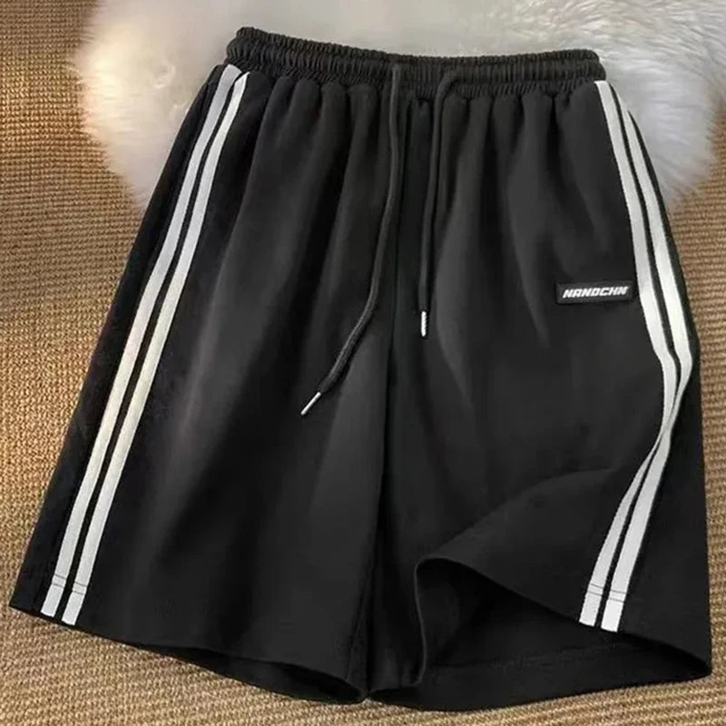 Summer Korean Casual Elastic Waist Shorts