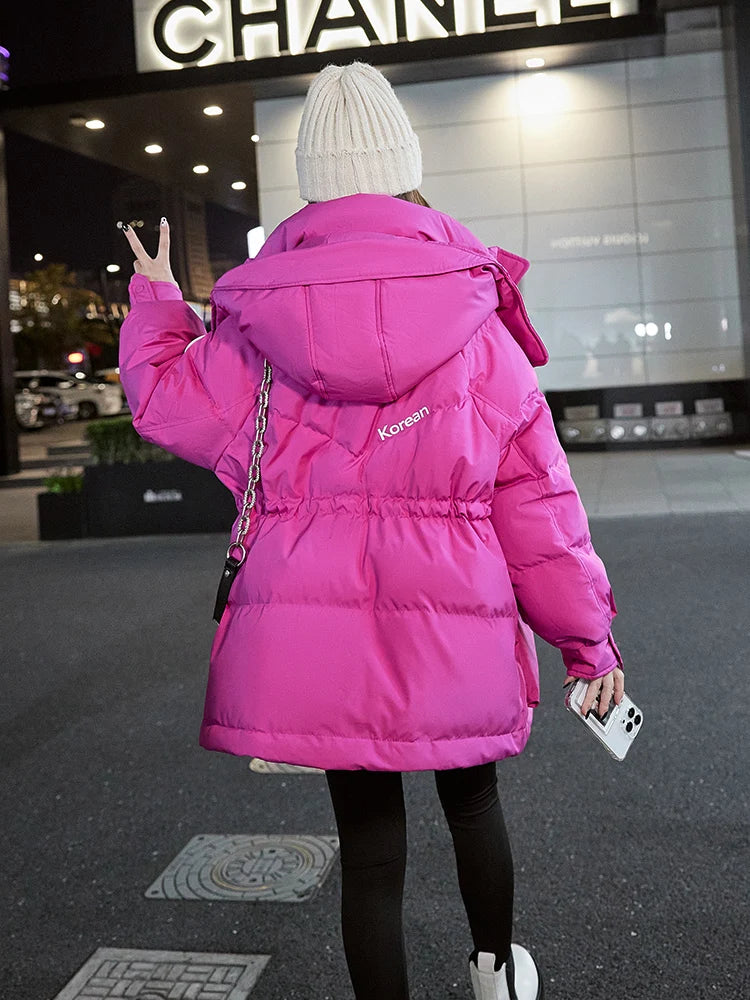 Korean Chic Women's Outwear Puffer Jacket