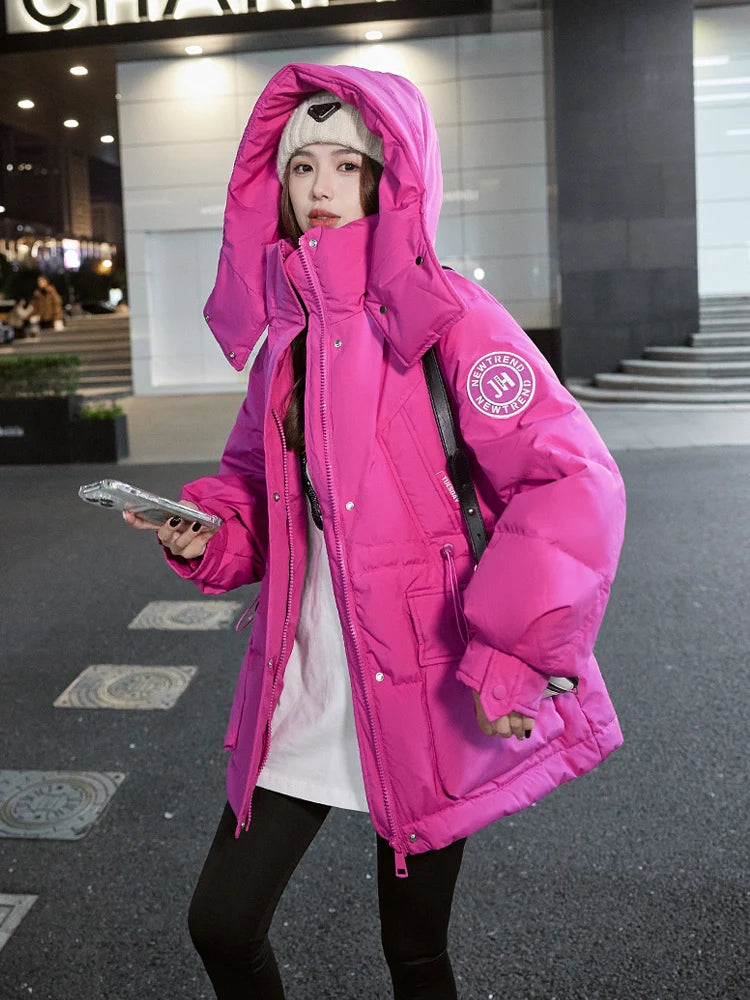 Korean Chic Women's Outwear Puffer Jacket