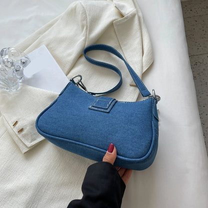 Trendy Mini Denim Crossbody Bag