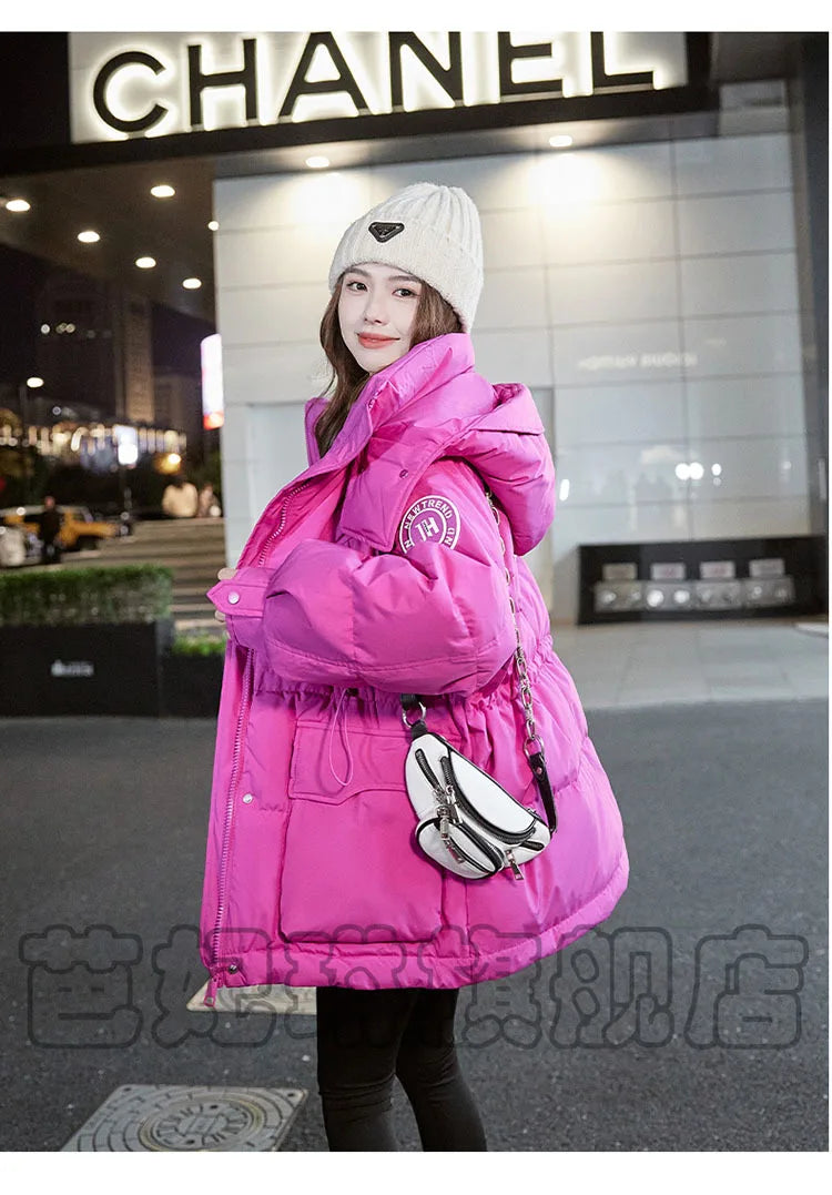 Korean Chic Women's Outwear Puffer Jacket