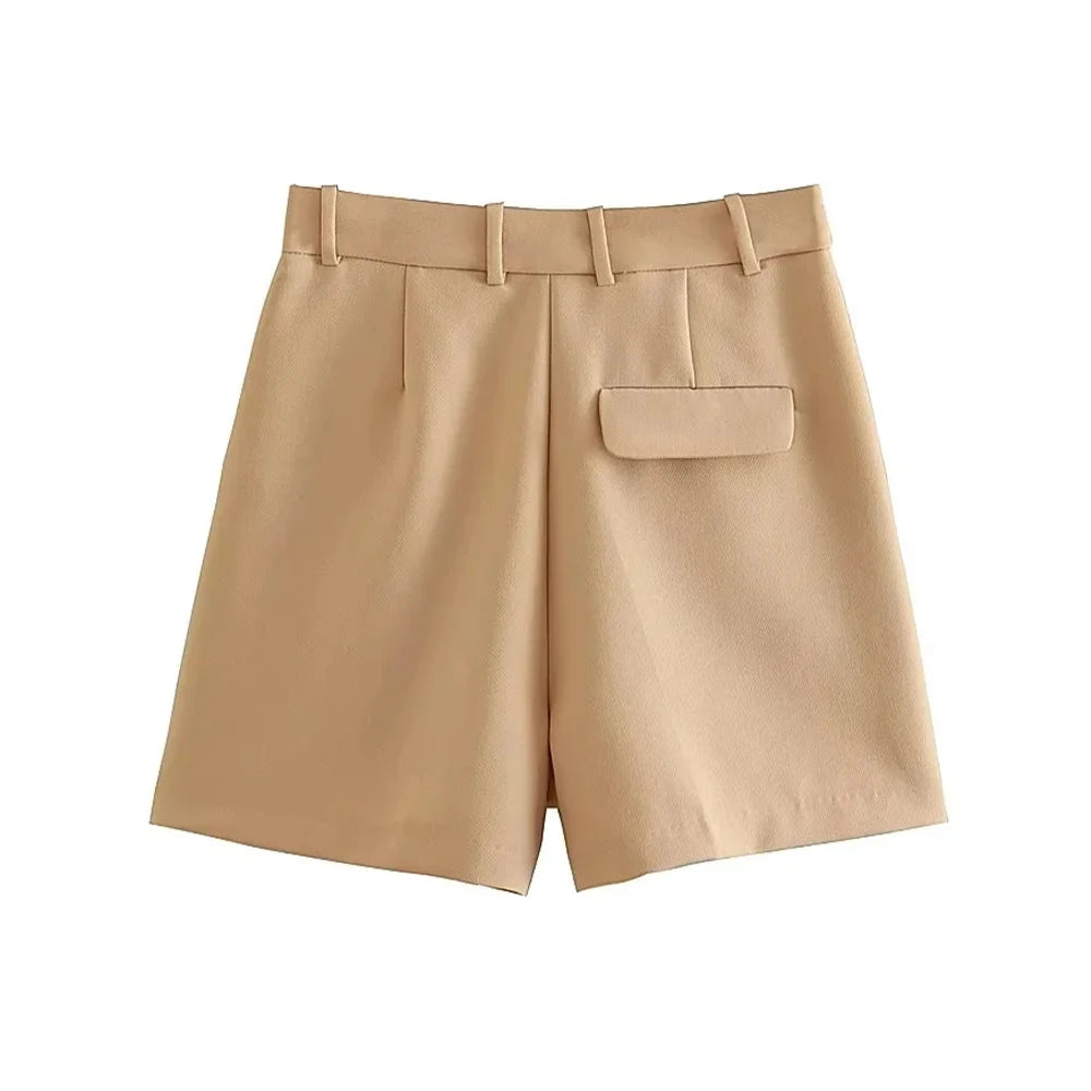 Retro Chic High-Waist Shorts