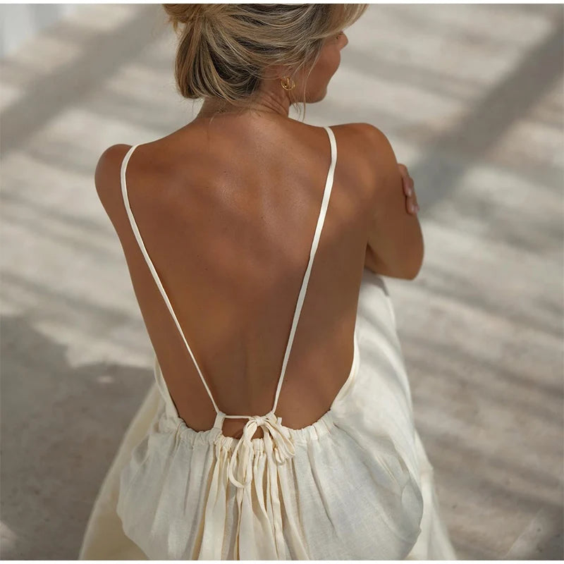 Goddess Grace Backless Dress