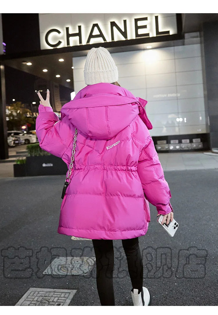 Korean Chic Women's Outwear Puffer Jacket