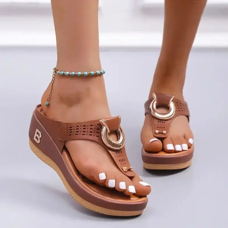 Summer Platform Flip Flops Non-Slip