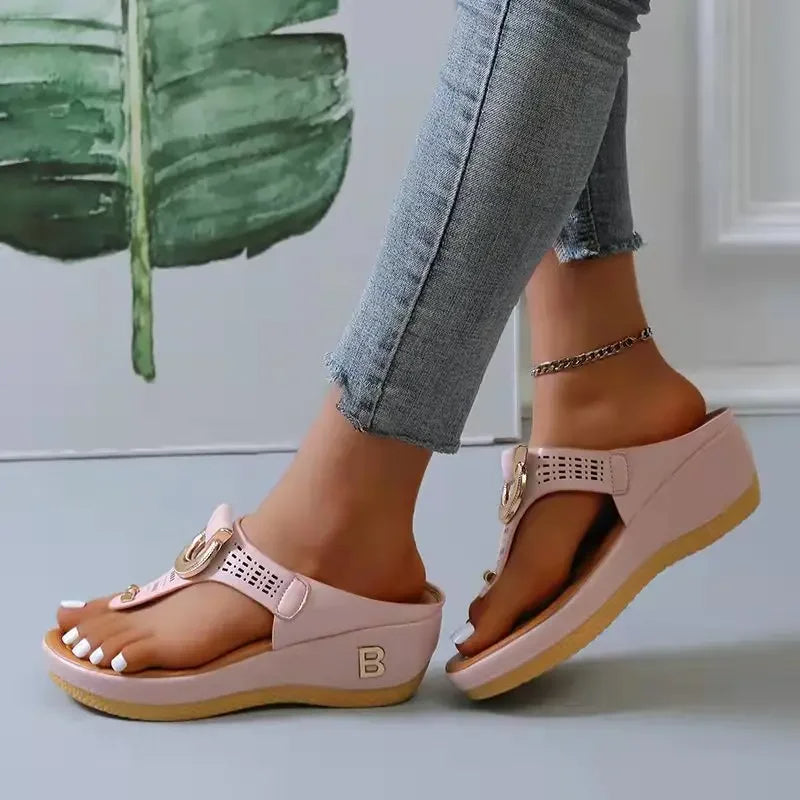 Summer Platform Flip Flops Non-Slip