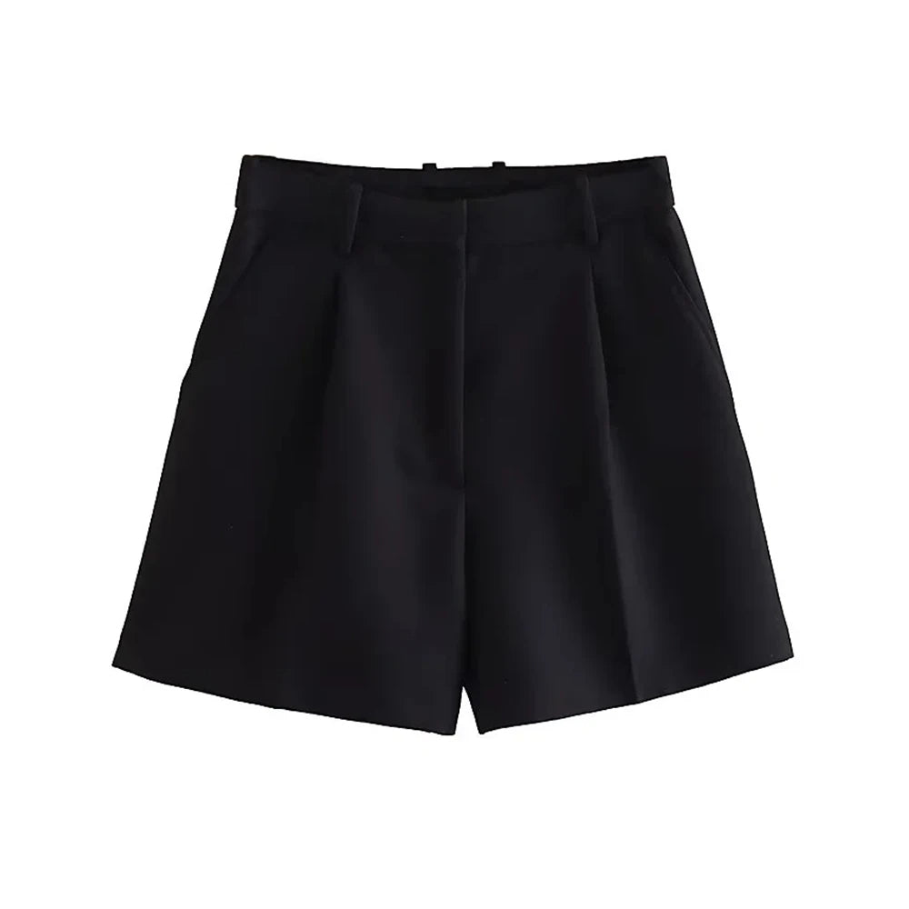 Retro Chic High-Waist Shorts