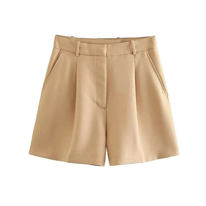 Retro Chic High-Waist Shorts