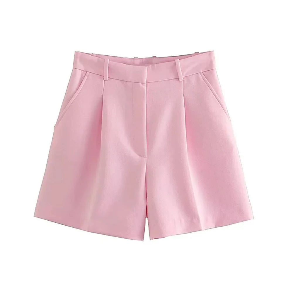 Retro Chic High-Waist Shorts